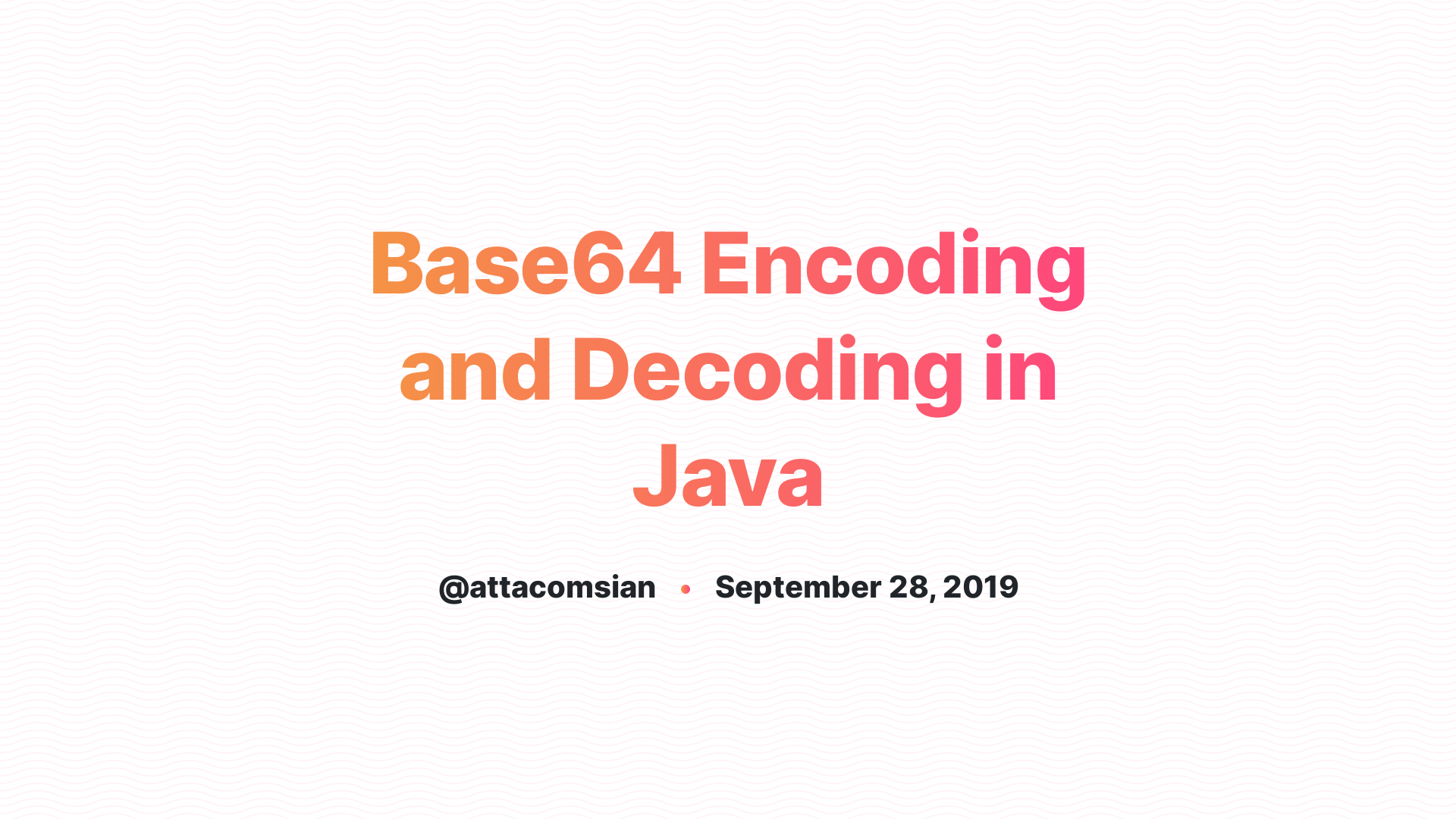 java base64 encoding