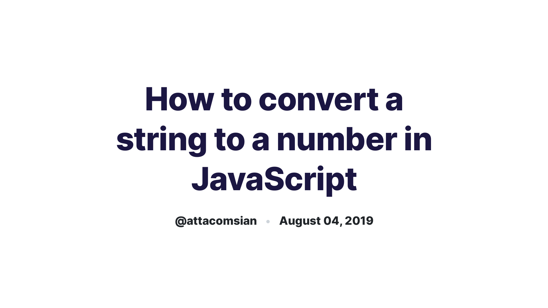 33 Number To String Javascript
