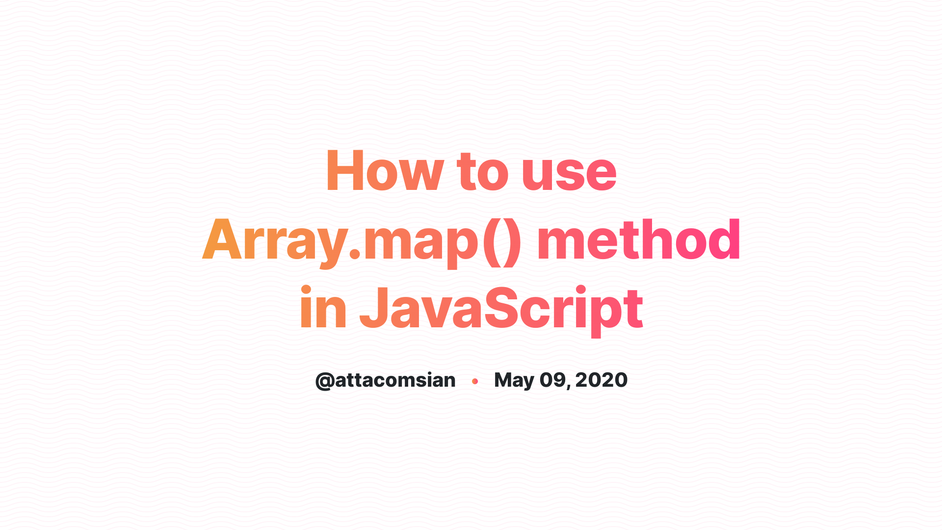 Javascript Array Map 