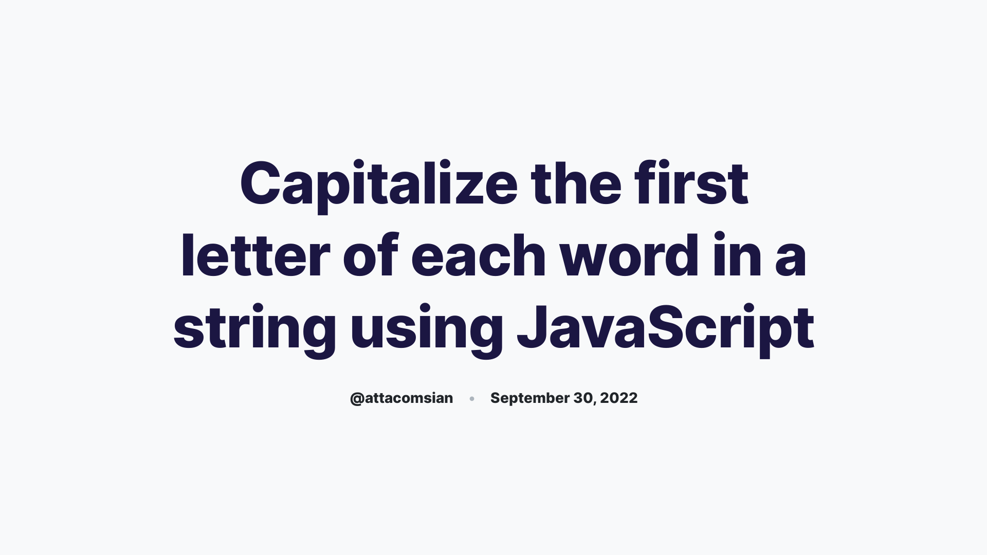 Javascript Capitalize First Letter Of Each Word In String 