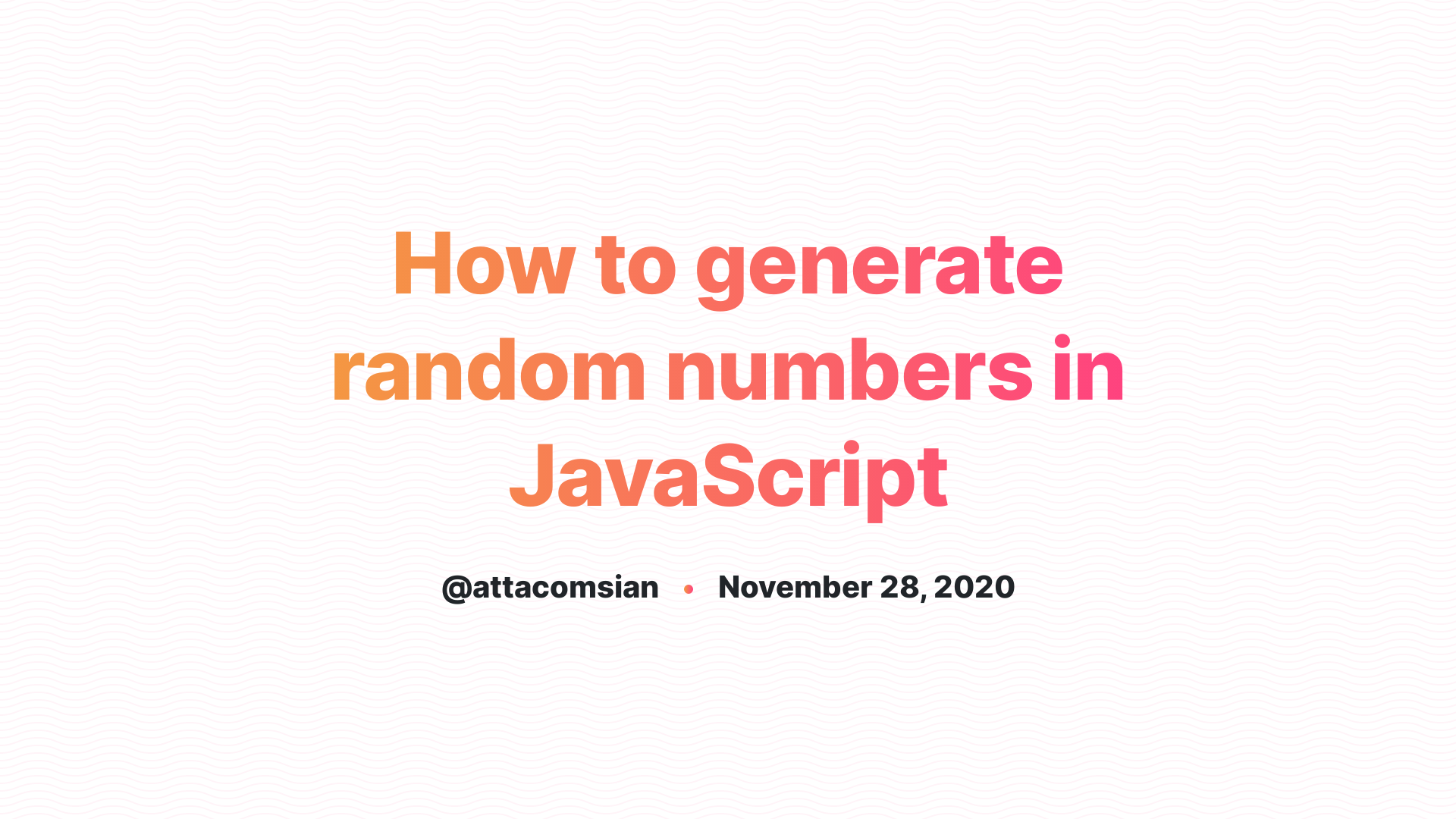 javascript generate random id for element