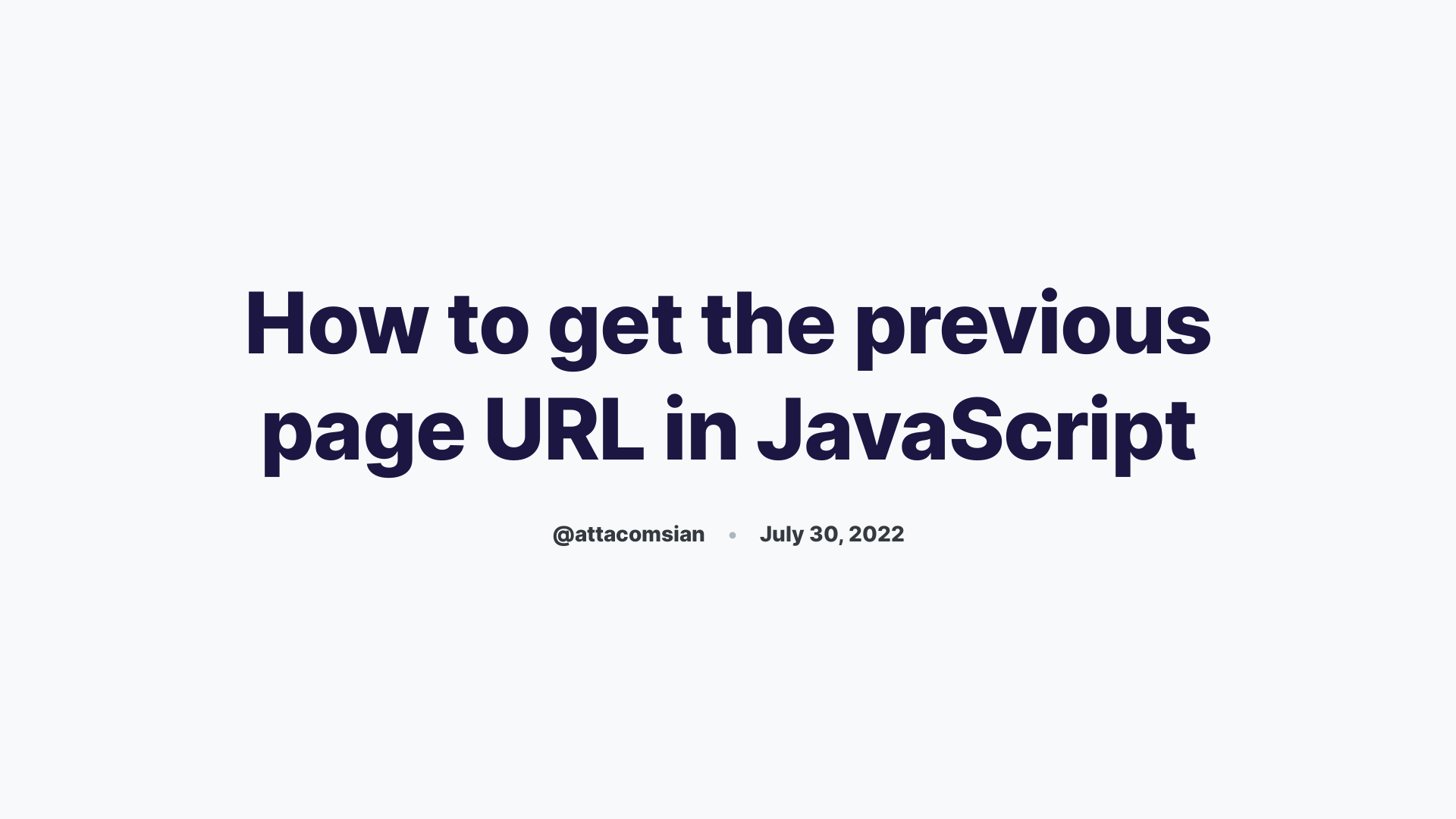 get previous url in javascript