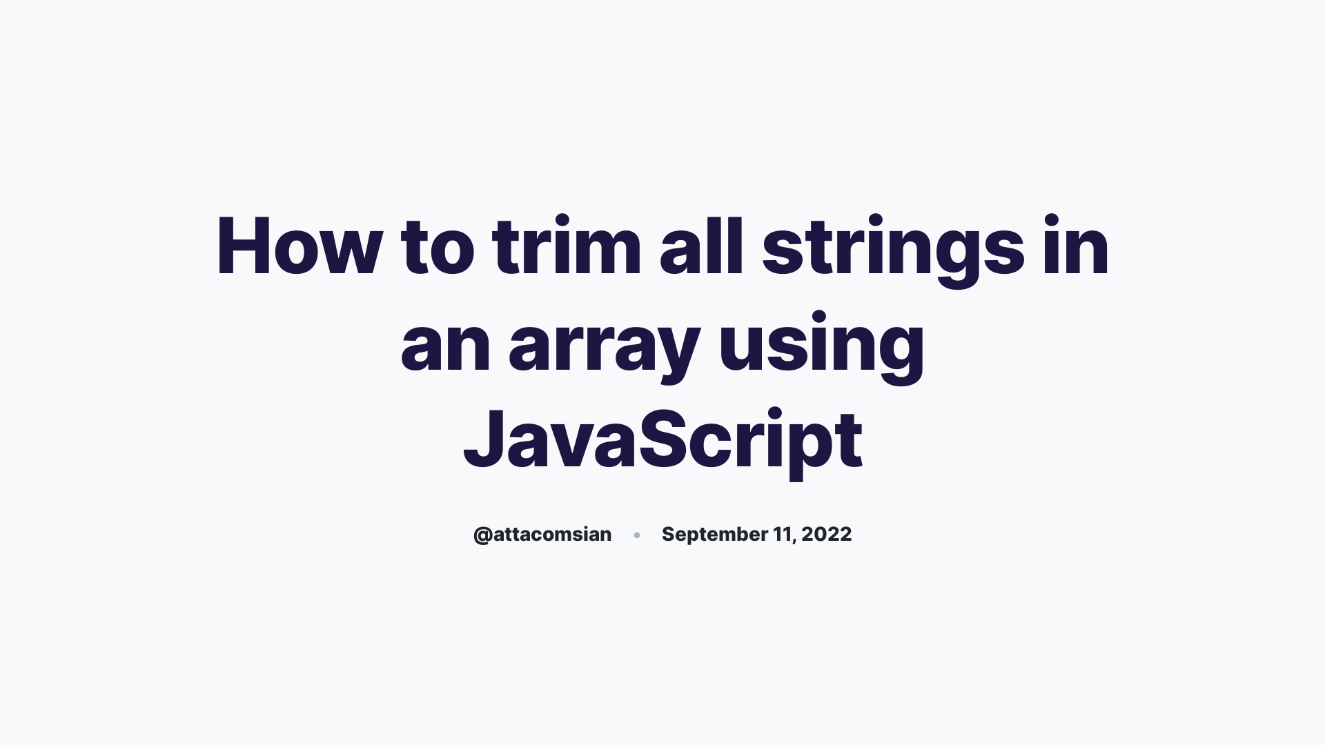 how-to-trim-all-strings-in-an-array-using-javascript