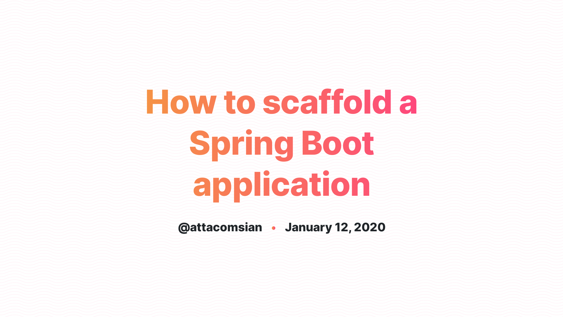 Scaffolding shop spring boot