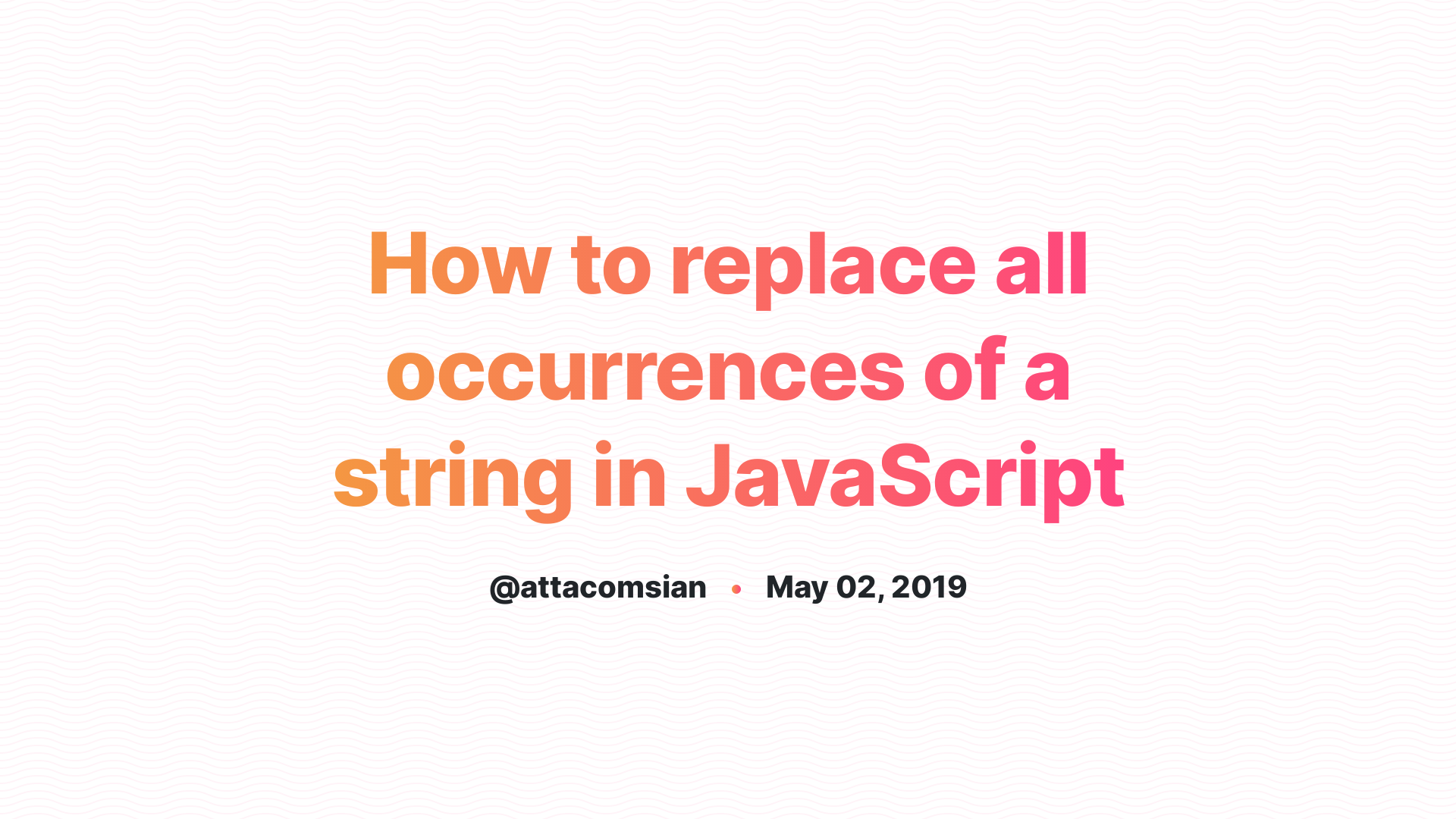 javascript replace all